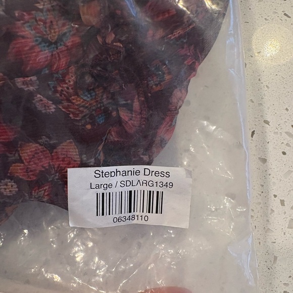 Ivy City Co Burgundy Floral Long Sleeve Dress - Picture 8 of 8